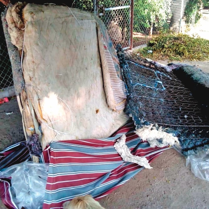 Los colchones distribuidos por el gobierno de Sinaloa a damnificados por la tormenta tropical 19-E fueron reconstruidos en Jalisco con materiales usados. Foto: CORTESÍA