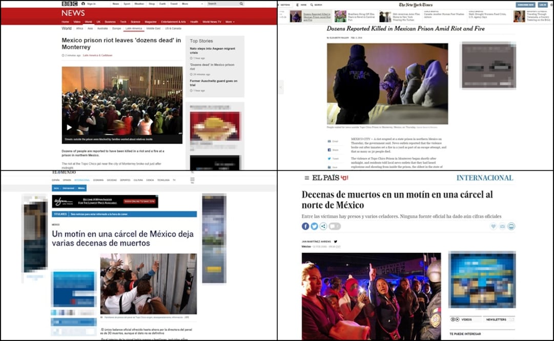 Prensa internacional destaca enfrentamiento en Topo Chico