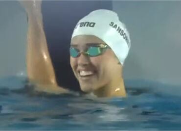 Tayde Sansores gana oro en 50 metros dorso femenino