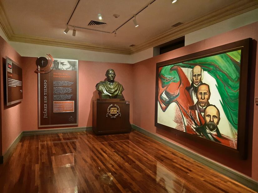 Durante la pandemia se sumó una sala dedicada a “las huellas de la transformación” en el Recinto homenaje a Benito Juárez. Foto: Drida Juárez / EL UNIVERSAL