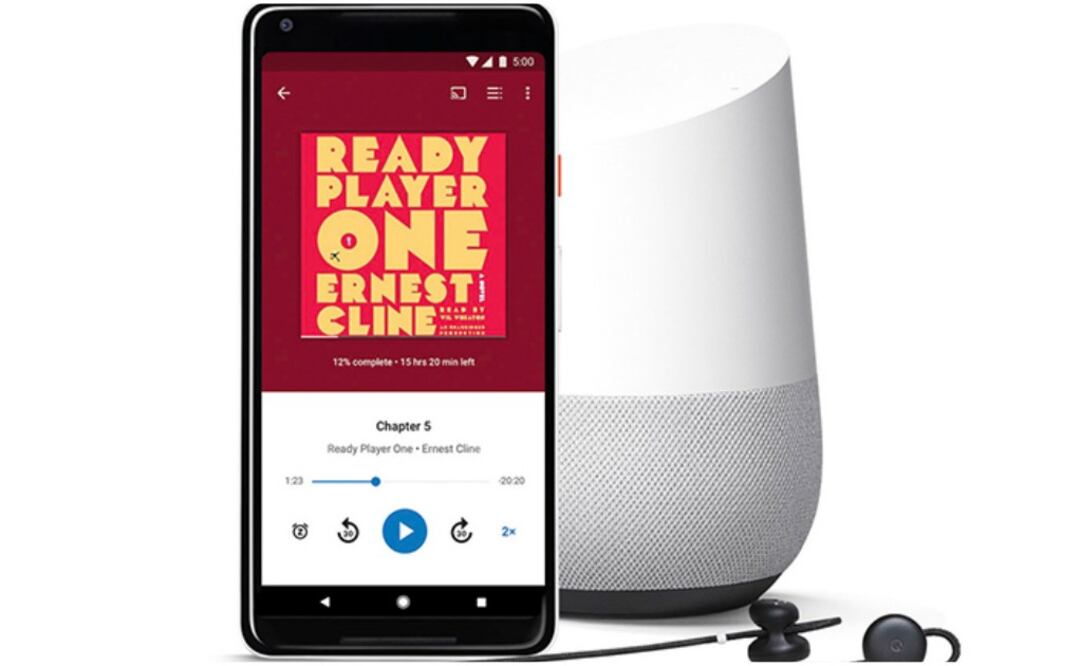A través de la plataforma Google Play, en la sección de libros, se puede comprar un solo audiolibro u obtener una vista previa gratuita