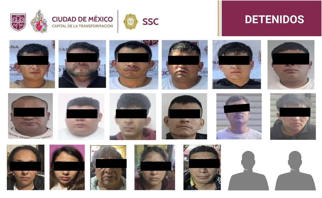 Narcomenudistas detenidos en Coyoacán. Foto: Especial