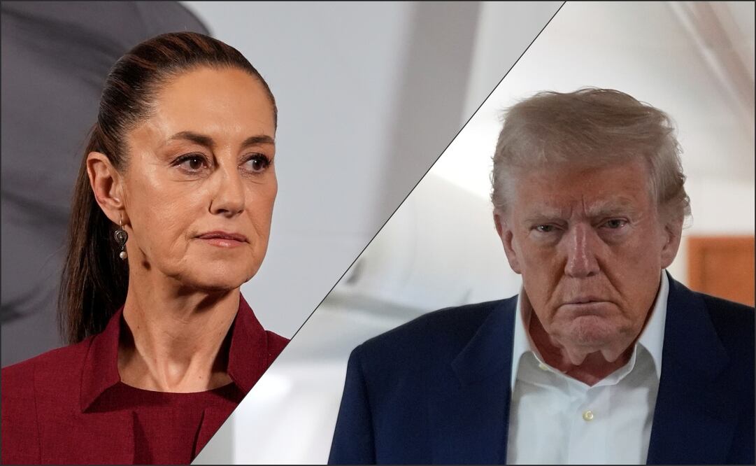 La presidenta de México, Claudia Sheinbaum y su homólogo de Estados Unidos, Donald Trump. Foto: /AP