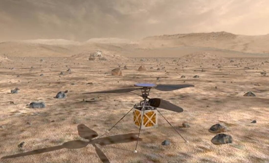 La NASA enviará un pequeño helicóptero autónomo a Marte. (FOTO: NASA)