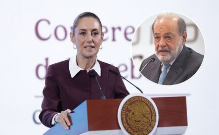 Sheinbaum revela plática con Carlos Slim en Palacio Nacional; es “muy optimista”, dice