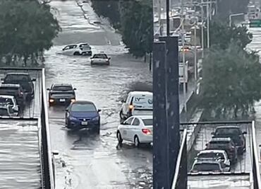 Lluvia colapsa vialidad en Guadalajara; interrumpen servicio en Macrobús y línea 1 del tren ligero