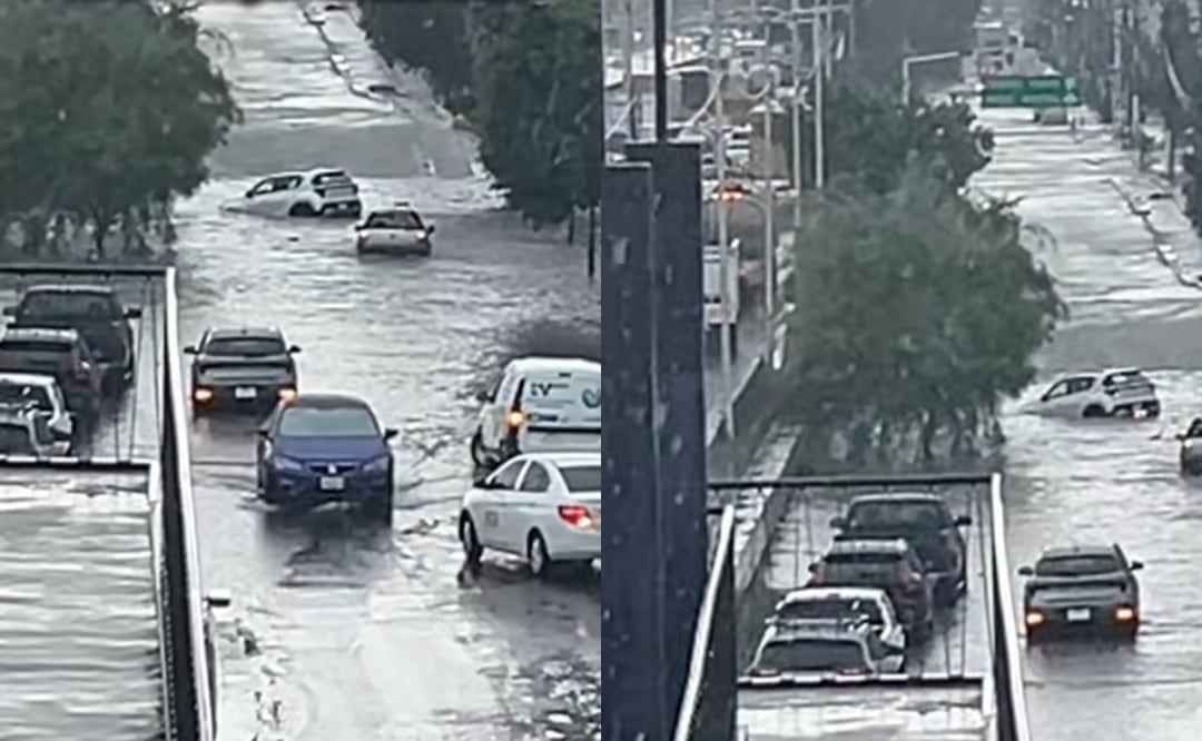 La lluvia colapsa la vialidad en Guadalajara dejando carros varados (24/06/2025). Foto: Captura de video (@DeaFlourishment)