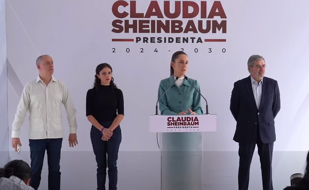 "Tenemos todavía que definir las otras secretarías", dijo Sheinbaum en conferencia. Foto: Captura