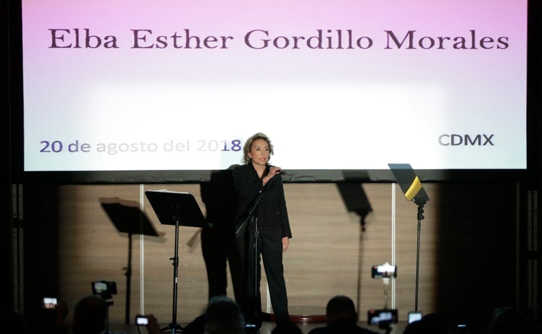 La ex líder del SNTE, Elba Esther Gordillo, dio un mensaje a maestros y maestras este lunes 20 de agosto (Foto: Iván Stephens / EL UNIVERSAL)