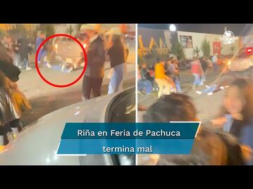 Atropellan a mujer en riña durante Feria de Pachuca