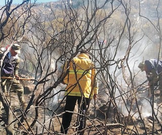 Se mantienen activos tres incendios