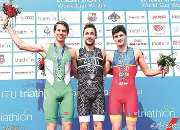 Plata en triatlón