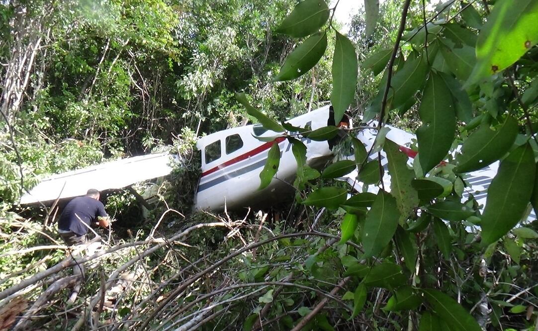 La avioneta fue encontrada en la selva. (FOTO: Cortesia Eduardo Luna)