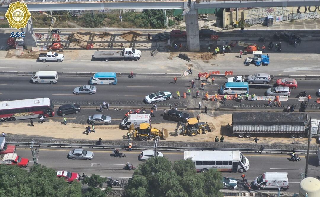 Suman 12 las personas lesionadas tras choque múltiple en la México-Puebla. Foto: Especial