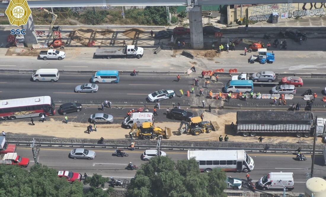 Suman 12 las personas lesionadas tras choque múltiple en la México-Puebla. Foto: Especial