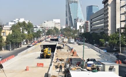 Reabren carril de Insurgentes tras obras por doble túnel