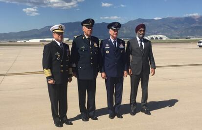 Se reúnen titulares de Sedena y Marina con ministros de Defensa de EU y Canadá