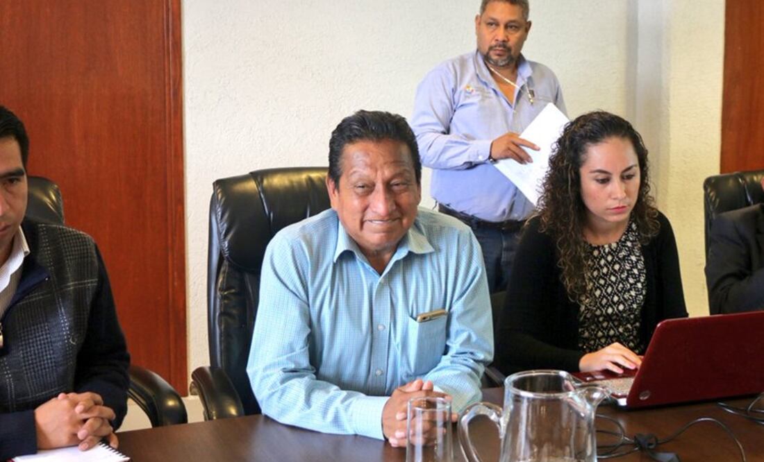 Esteban Hernández Franco, "El Chinto", alcalde de Atlatlahuacan. (FOTO: Twitter @Economia_Mor)