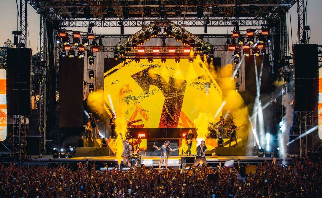 Erreway banda argetina realizó su primer concierto en México. Foto: @errewaytour (X)