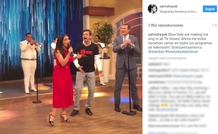 Salma Hayek canta junto a Eugenio Derbez