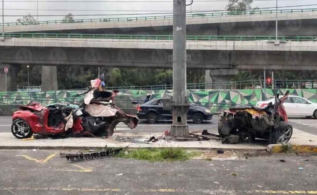 En el auto viajaban 3 jóvenes. Foto: Tomada de redes