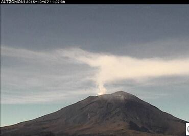 Popocatépetl spews 34 exhalations and 6 explosions