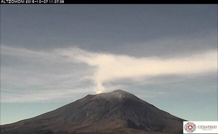 Popocatépetl spews 34 exhalations and 6 explosions