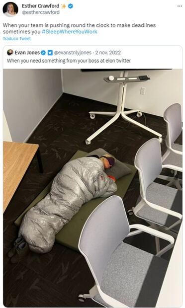 Despiden a ejecutiva de Twitter que defendía dormir en oficinas para mostrar fidelidad a Elon Musk