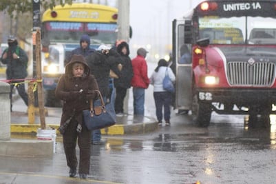 Emiten alerta naranja en Cd. Juárez por aguanieve