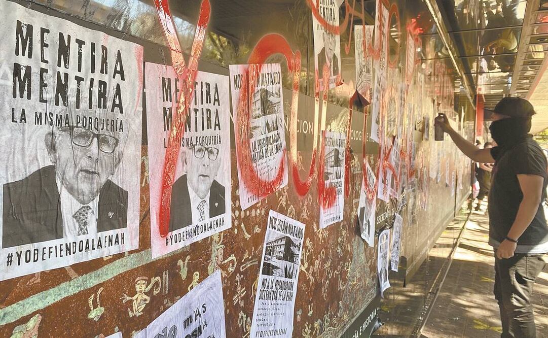 Estudiantes, profesores y trabajadores de la ENAH han manifestado muchas inconformidades. Foto: Archivo/ EL UNIVERSAL.