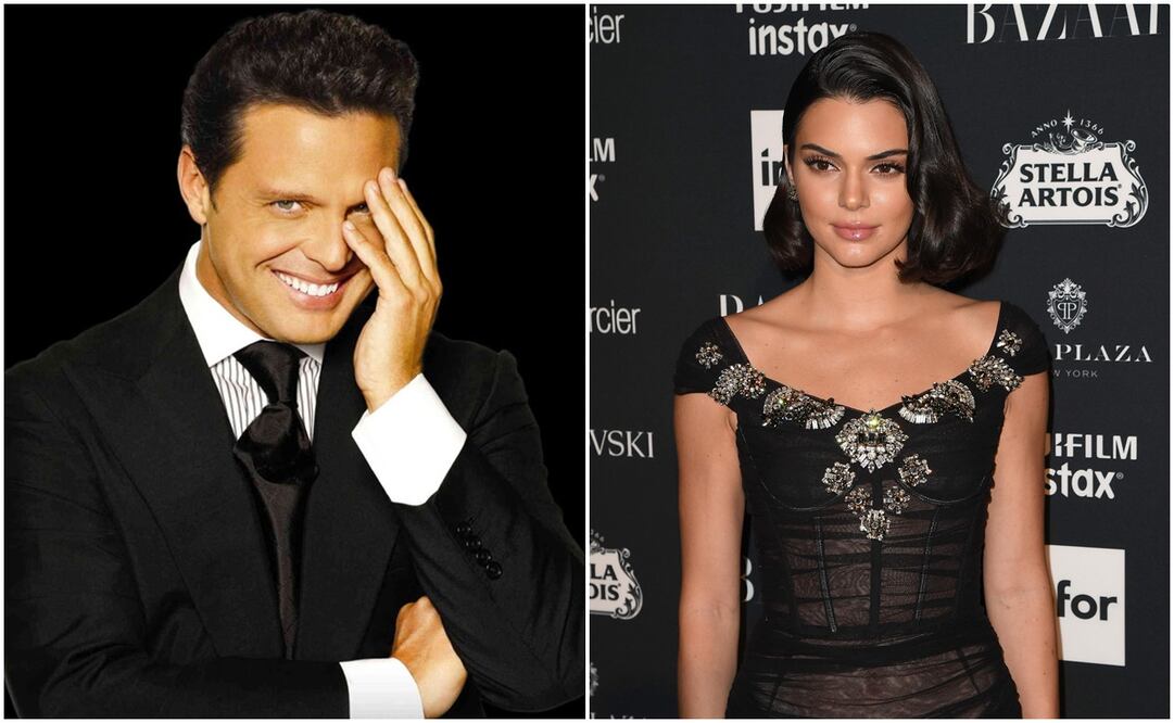 Luis Miguel y Kendall Jenner. Fotos: Archivo y AFP