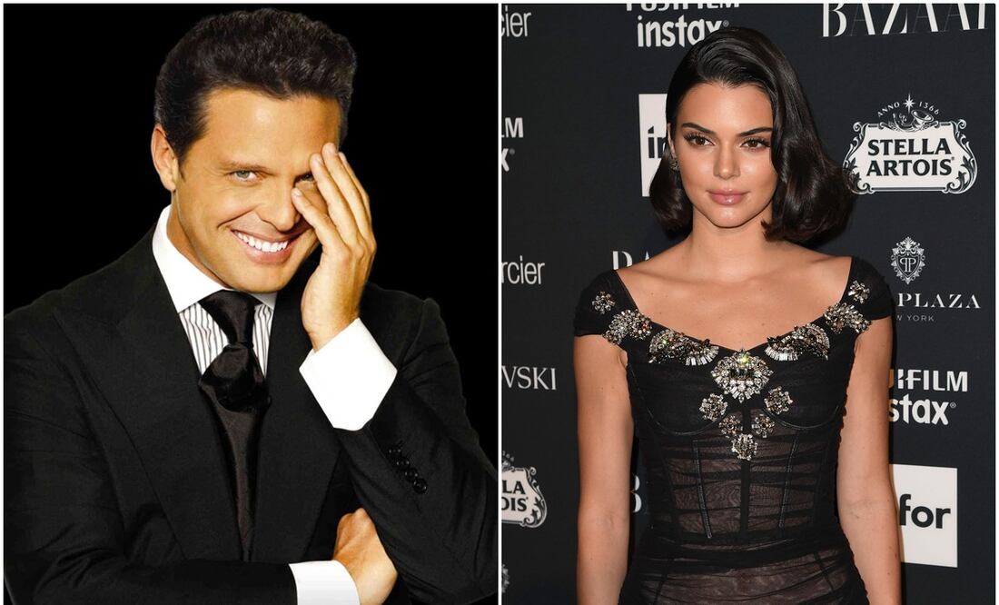 Luis Miguel y Kendall Jenner. Fotos: Archivo y AFP