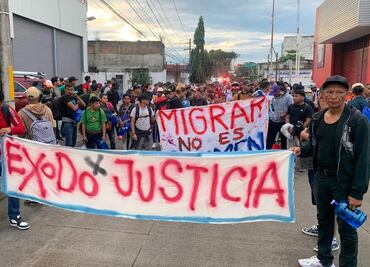 Posibilidad de empleo y repatriación a sus país de origen: Sheinbaum ante nueva caravana migrante; se dirige a la CDMX