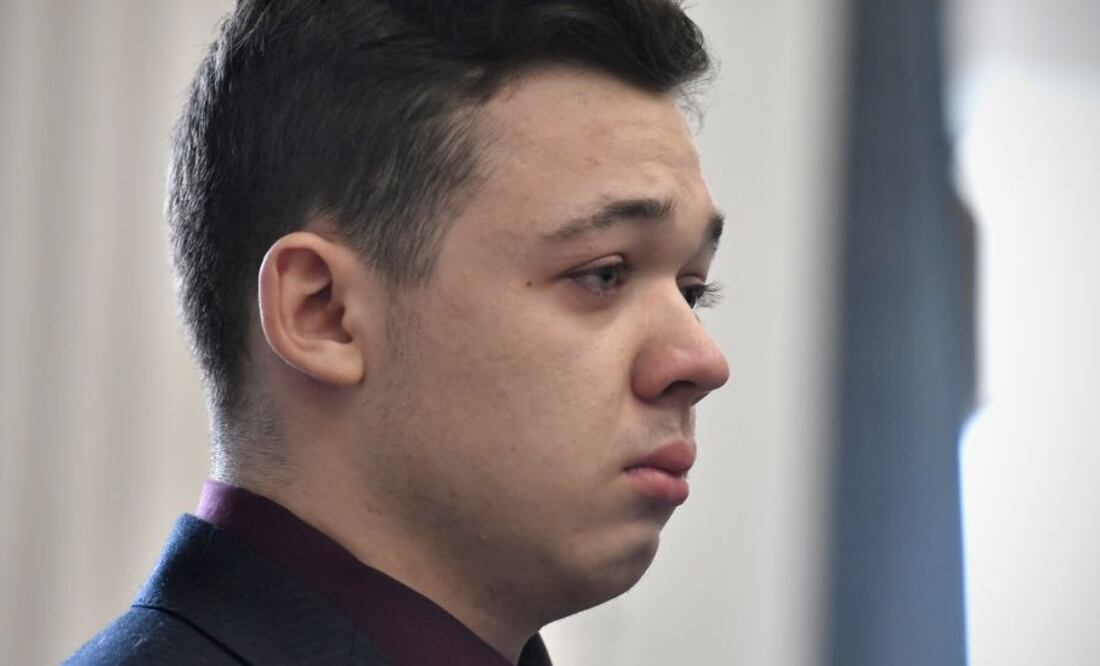 Kyle Rittenhouse lloró al conocer su absolución. Foto: Getty Images