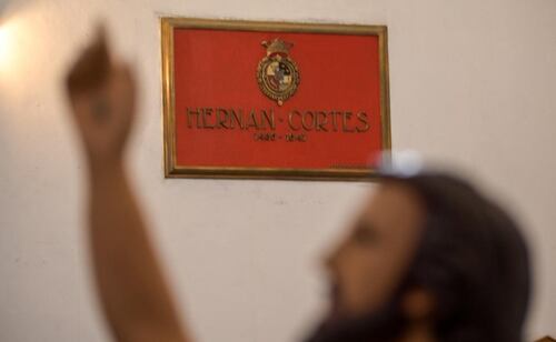 Restos de Hernán Cortés permanecen en la Iglesia de Jesús Nazareno (07/05/2026). Foto: Santiago Cadena / EL UNIVERSAL