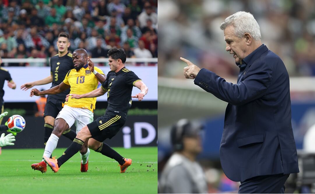 Javier Aguirre y Enner Valencia durante el partido amistoso entre México y Ecuador - Fotos: Imago7