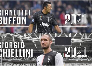 Buffon y Chiellini renuevan con la Juventus
