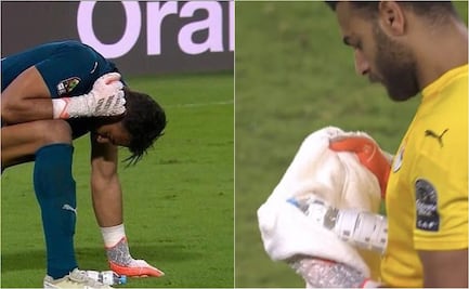 Portero de Egipto utilizó un acordeón en la tanda de penaltis de la Copa Africana de Naciones