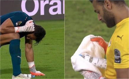 Portero de Egipto utilizó un acordeón en la tanda de penaltis de la Copa Africana de Naciones