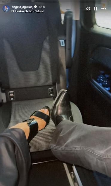 Ángela Aguilar y Christian Nodal presumen su amor en redes.