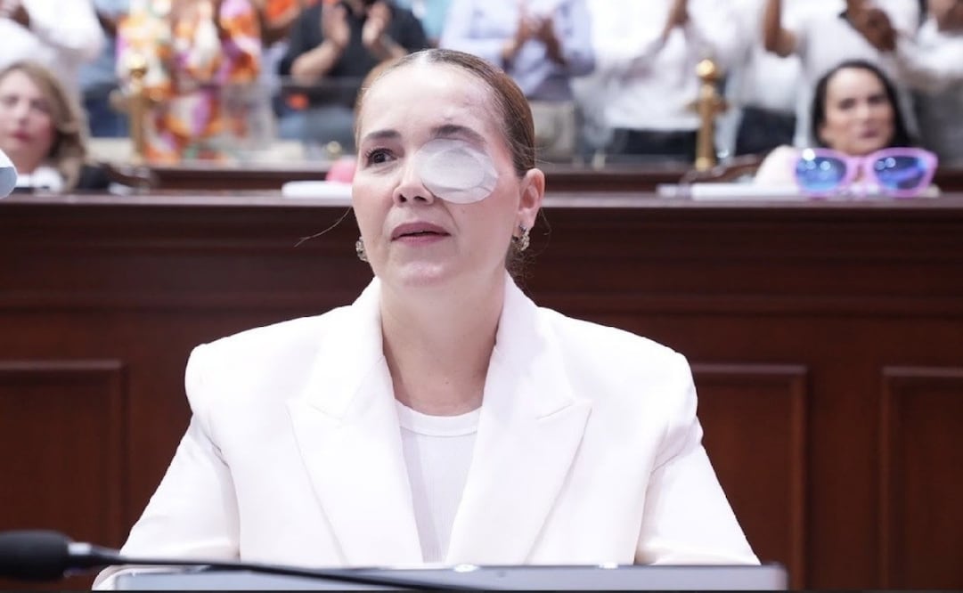 Diputada Elizabeth Montoya regresa a curul en el Congreso de Sinaloa tras atentado en su contra; “es peor rendirse”, dice.
Foto: Especial.