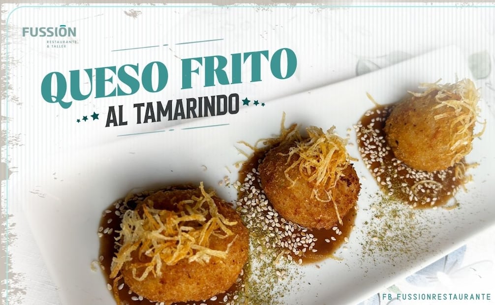 Queso frito al tamarindo de Fussion Restaurante y Taller.| Foto: cortesía.