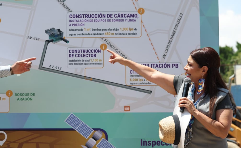 Gustavo A. Madero mantiene obras contra inundaciones; tres proyectos siguen pendientes.
Foto: Especial.