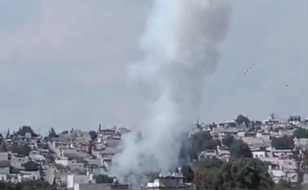 Se registra explosión de polvorín en La Saucera, Tultepec; hay dos lesionados.
Foto: Especial.