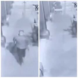 Captan en video cuando hombre entra a vecindad y sale con restos de niños descuartizados