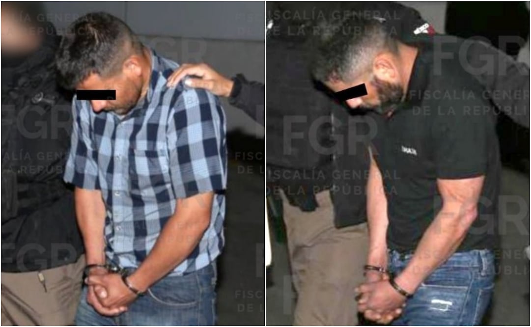 Andrés "N" y Genaro "N", detenidos en operativo contra "El Mencho". Foto: FGR