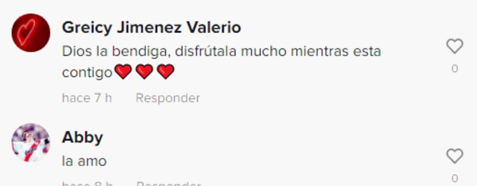 Las reacciones al video de la abuela de 99 años. Fuente: Captura de TikTok