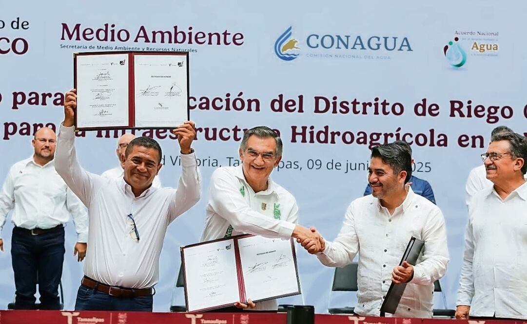 Américo Villarreal asegura que Tamaulipas es el segundo estado con mayor inversión en infraestructura hidráulica. Foto: Especial