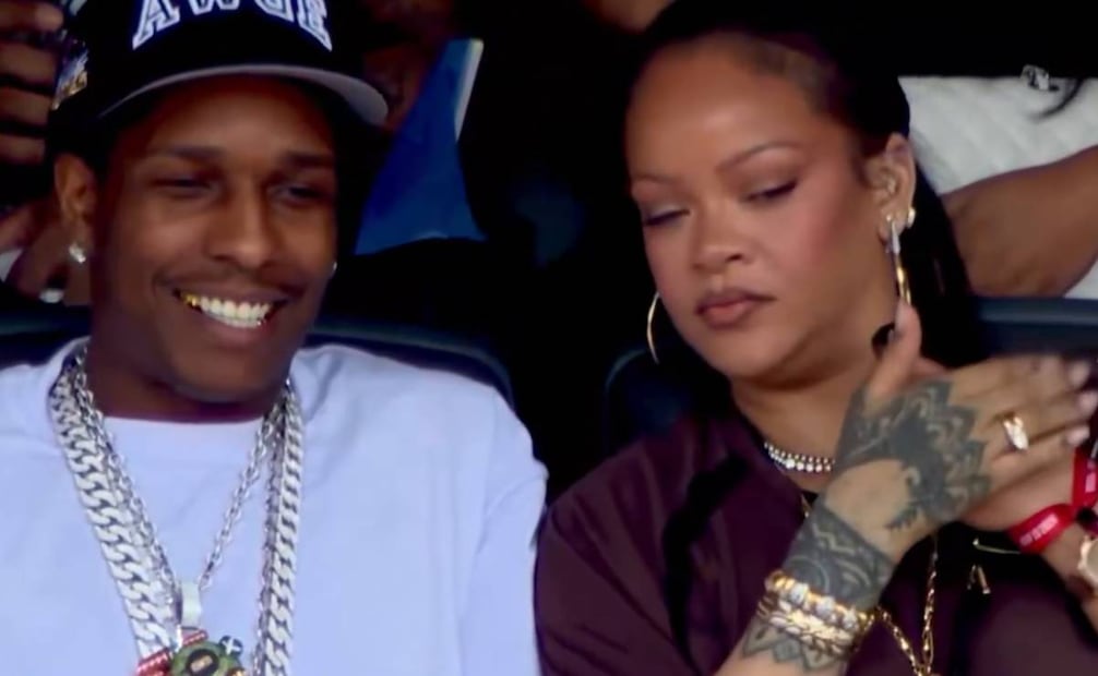 Rihanna y A$AP Rocky fueron vistos en el MetLife Stadium. Foto: Redes sociales.