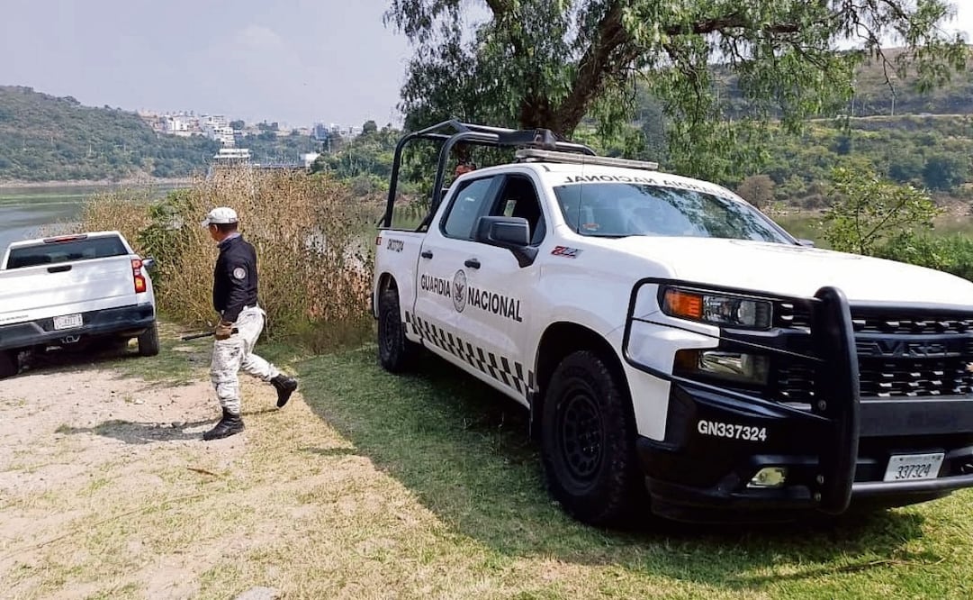 Buzos del Edomex y un binomio canino participaron en la búsqueda de José Javier. Foto: Rebeca Jiménez | El Universal